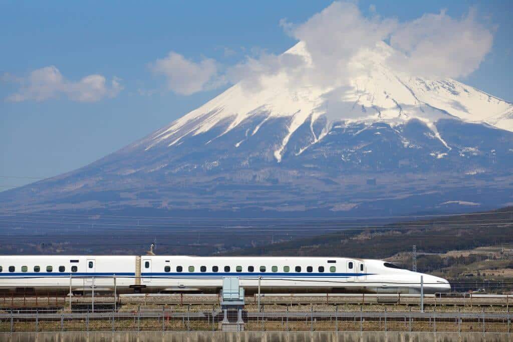 Mt Fuji Bullet Train