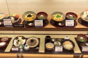 Japanese Food Restaurant Display