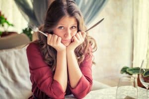 Waiting for Food in Restaurant