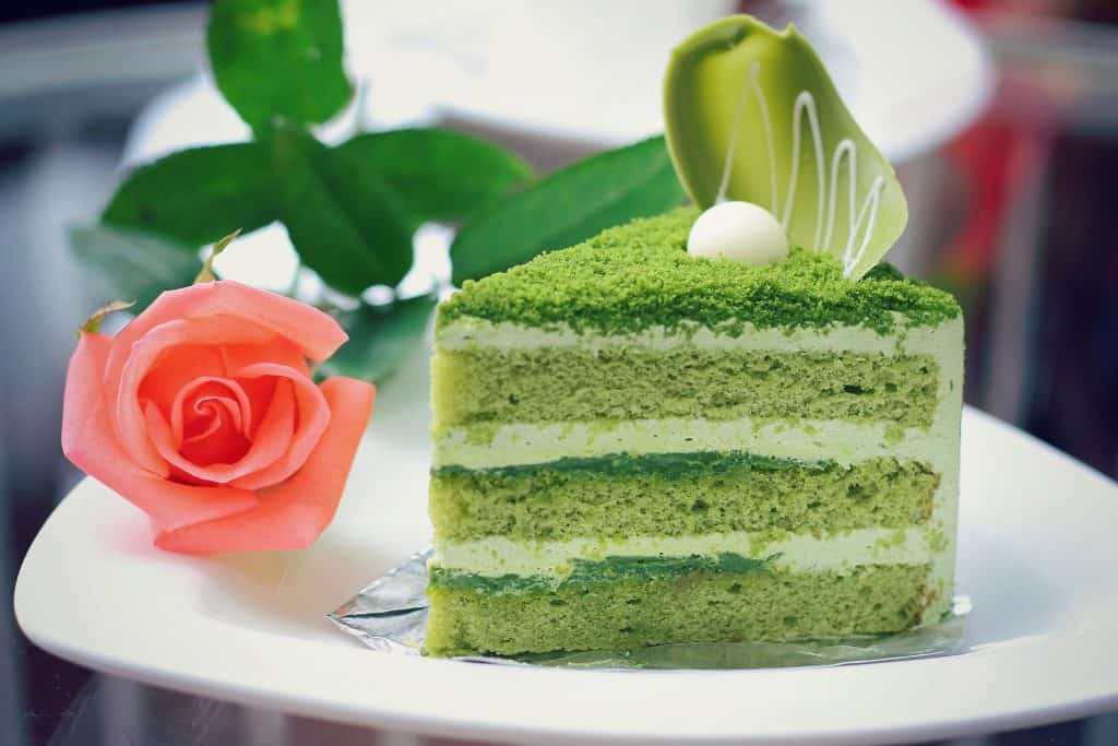 Japanese Food Matcha Green Tea Cake