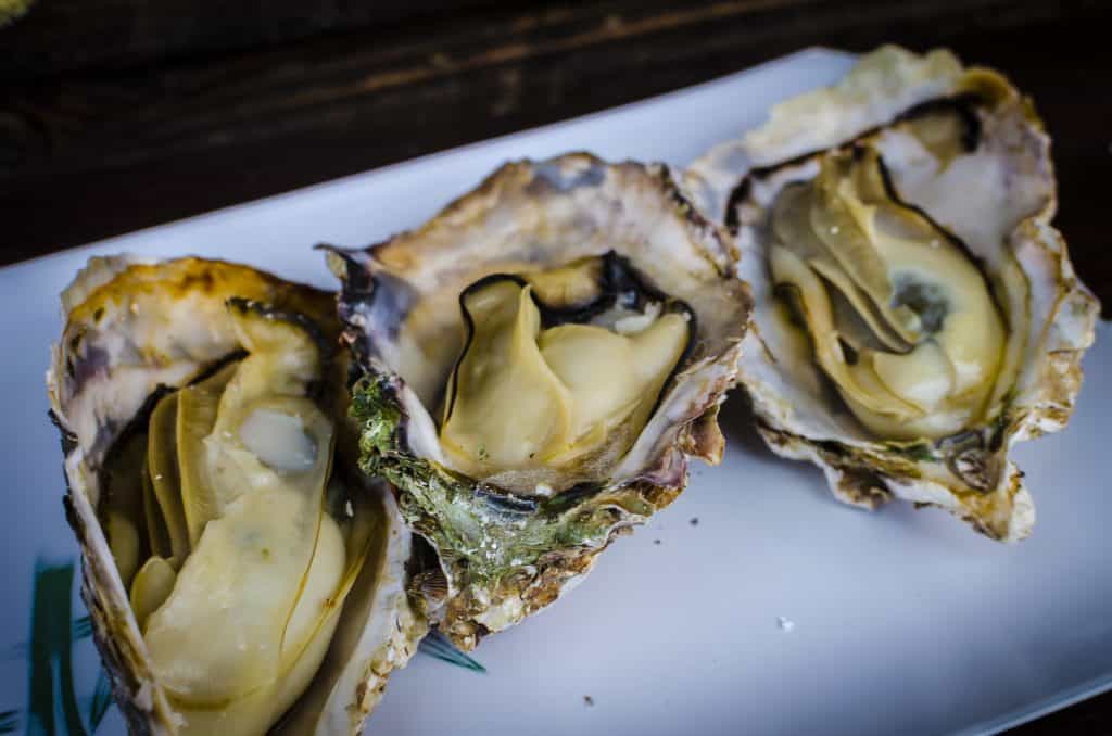 Japanese Food Seafood Grilled Oysters