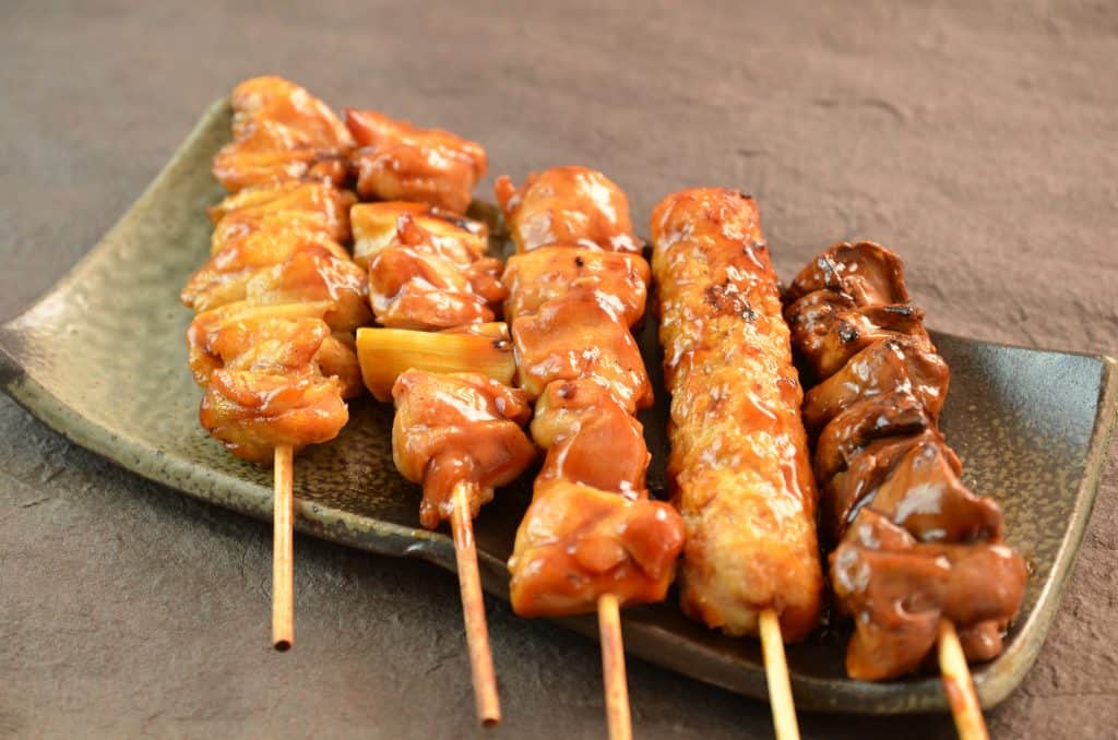 Japanese Food Yakitori Skewers