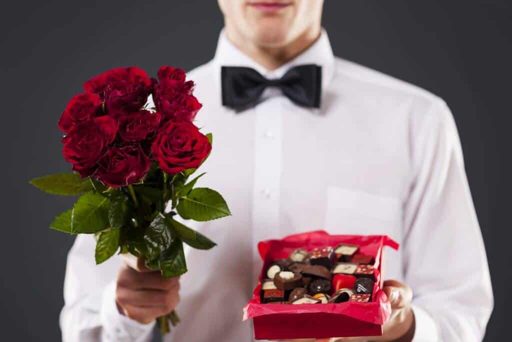 Valentine's Day and White Day in Japan - Man Giving Chocolates on White Day