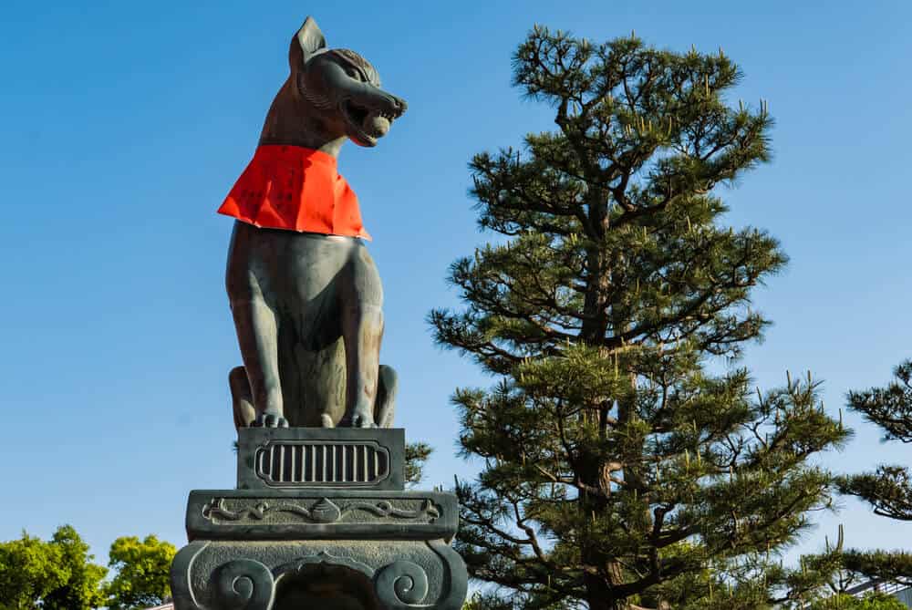 Fushimi Inari Shrine - Fox Ball in Mouth