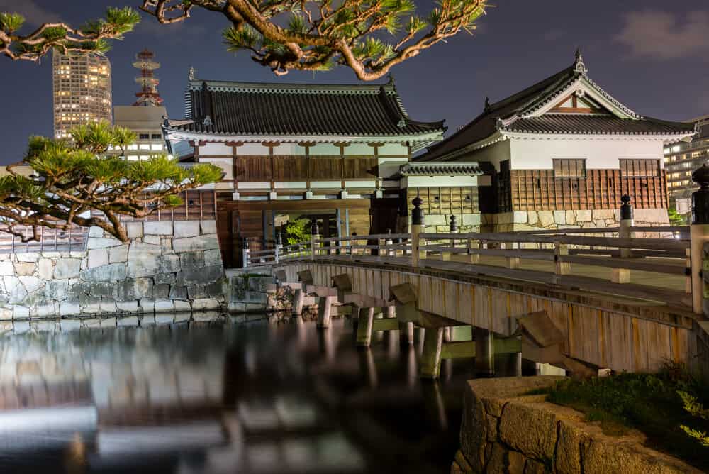 Hiroshima Castle - Night Gate