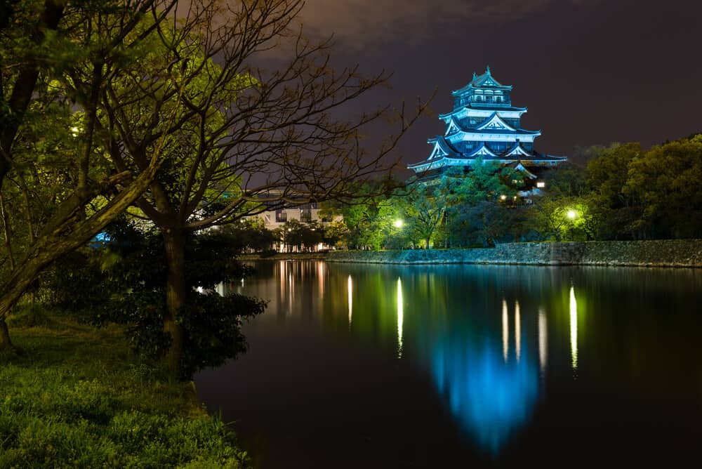 Hiroshima Castle - Night Illumination