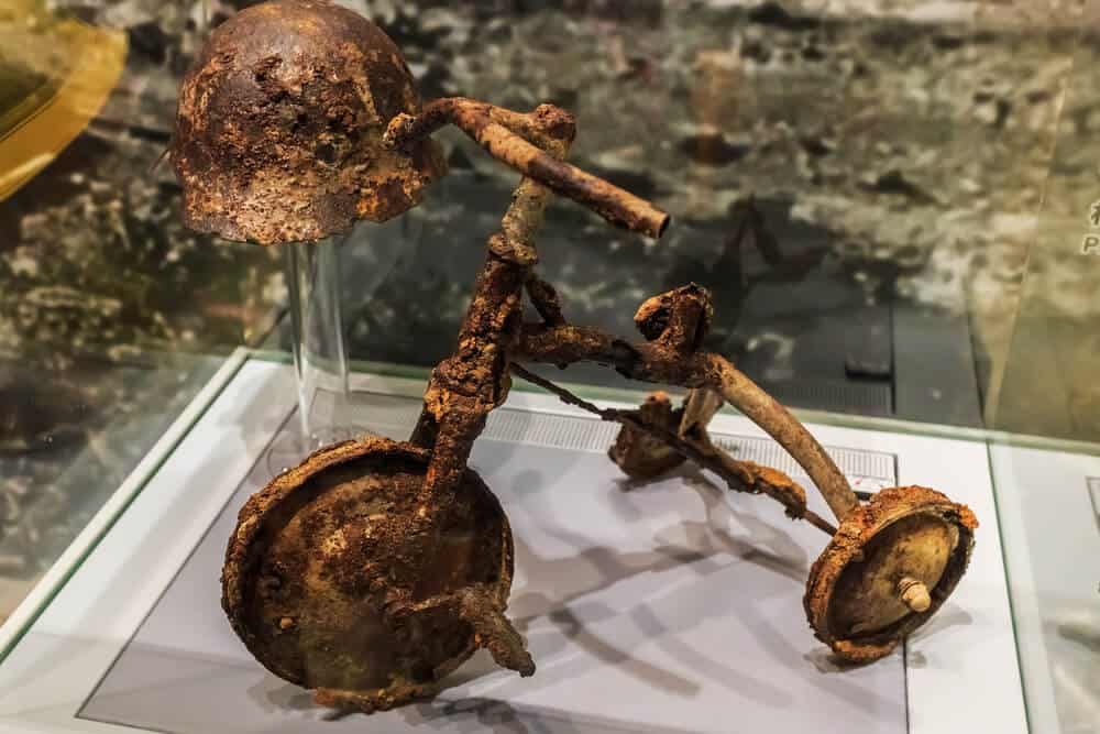 Hiroshima Peace Memorial Museum - Tricycle Burnt