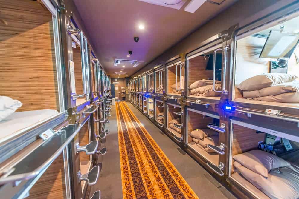 Japan on a Budget - Capsule Hotel