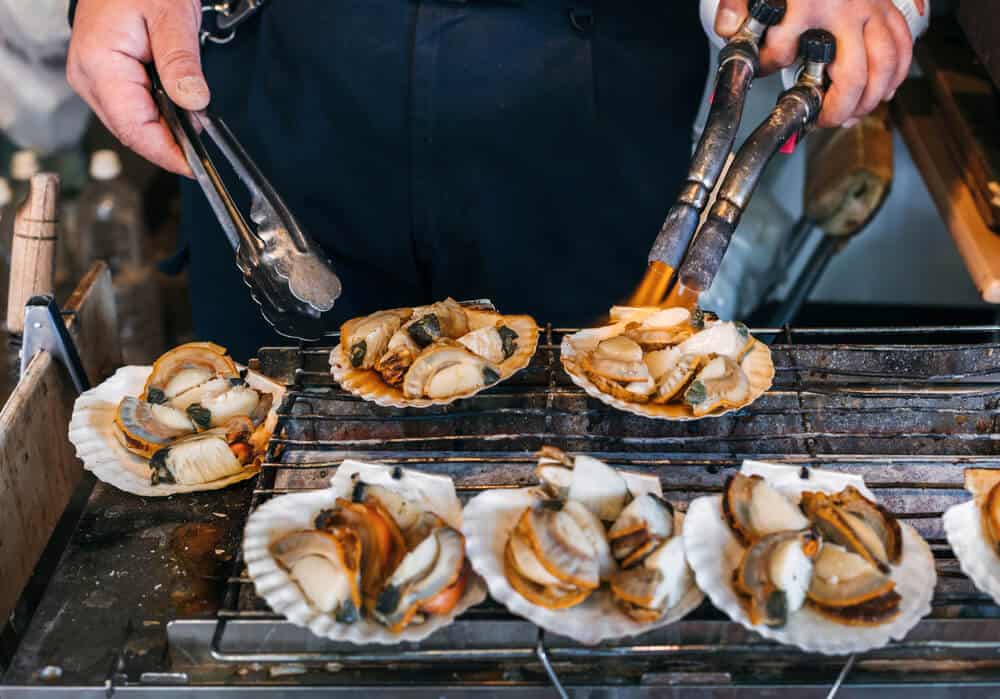 Tsukiji Fish Market - Food Stall