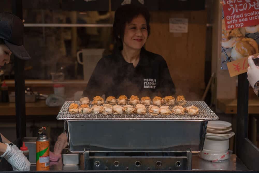 Tsukiji Fish Market - Food Vendor