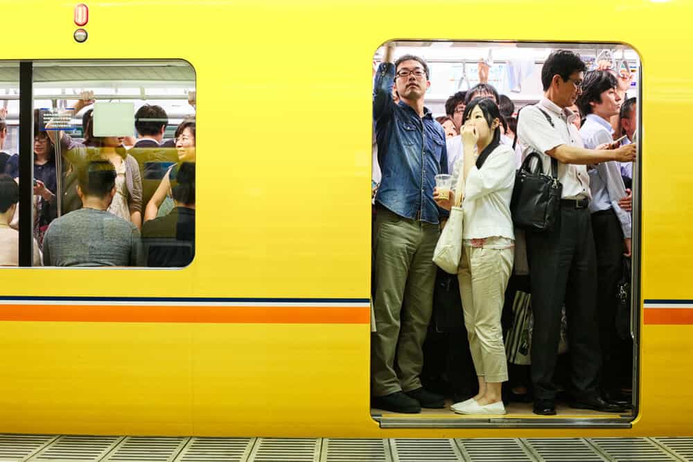 Japan Travel Guide Crowded and Packed Trains