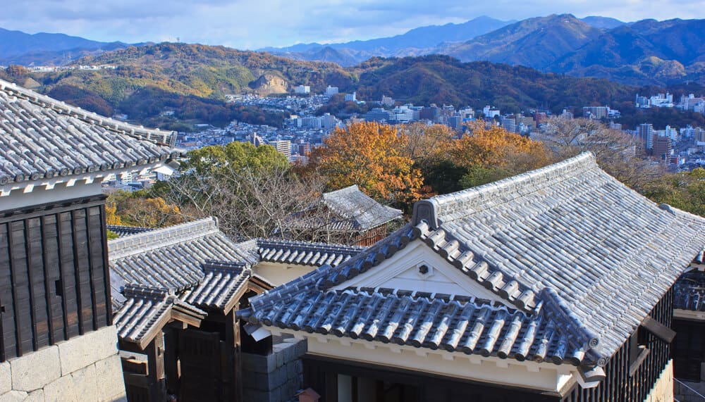 Outside Matsuyama Castle