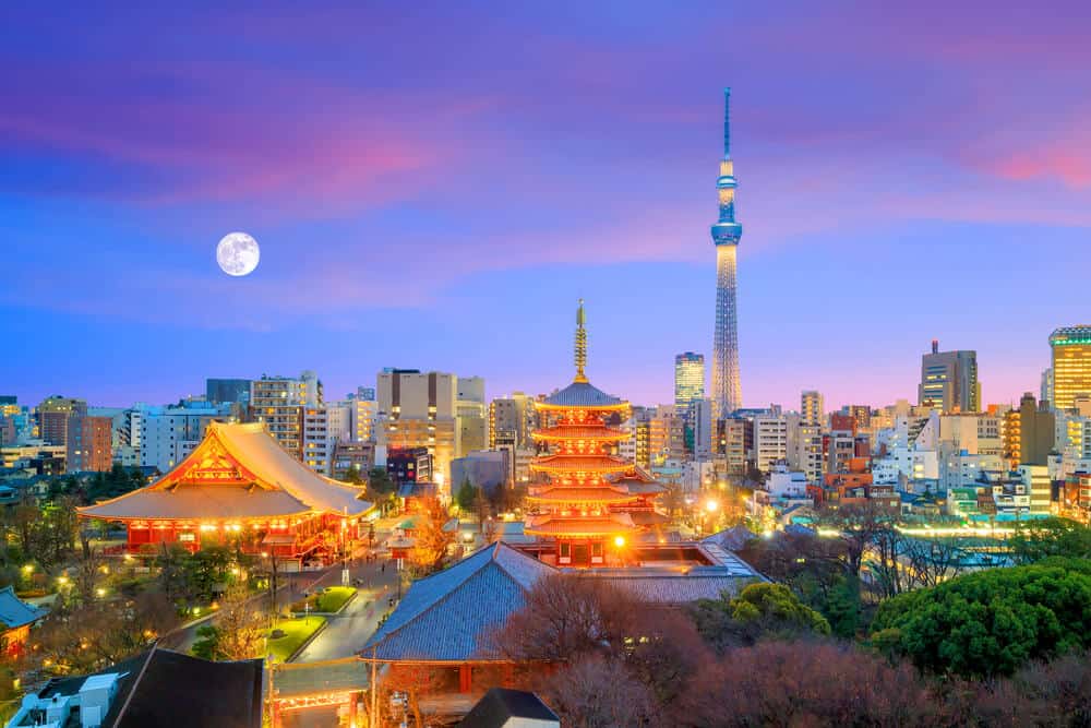 Senso-ji Temple and Tokyo skytree