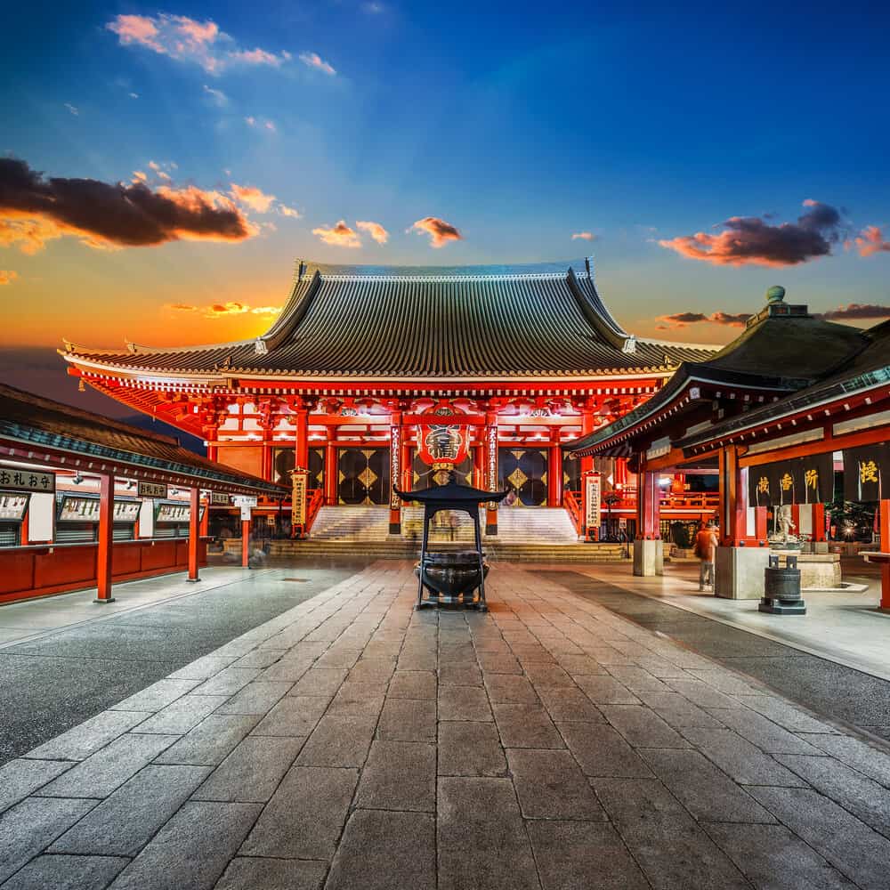 Sensoji Temple Sky Background