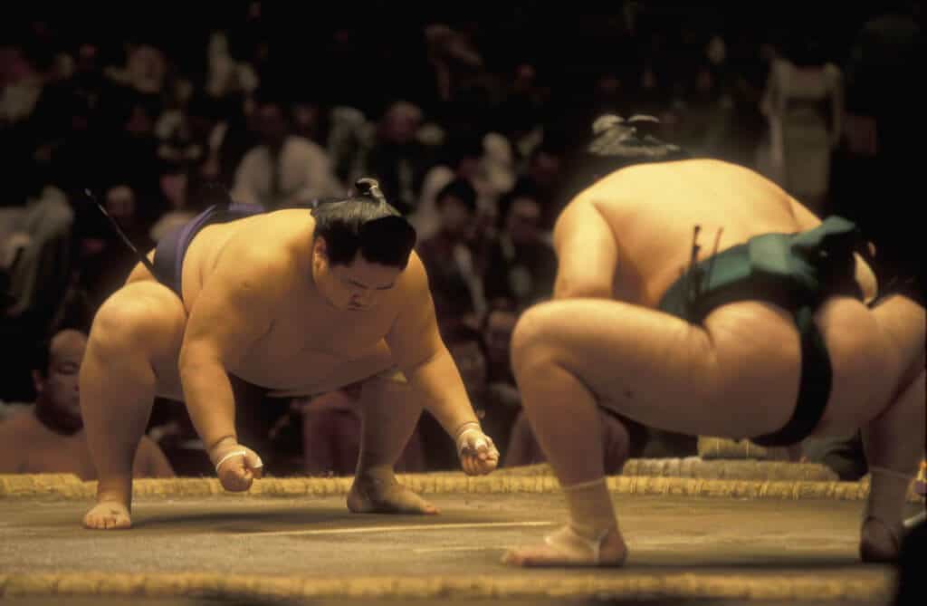 Sumo in Tokyo Beginning of Match