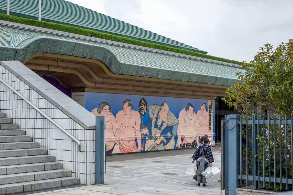 Sumo in Tokyo National Sumo Hall