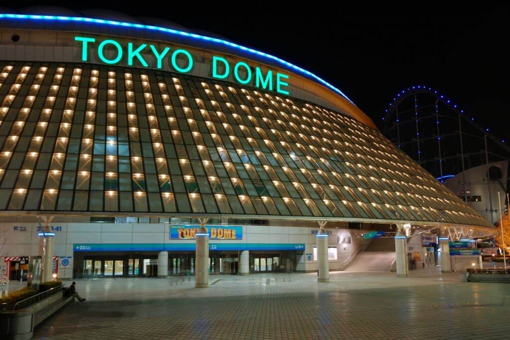Tokyo Baseball Tokyo Dome at Night