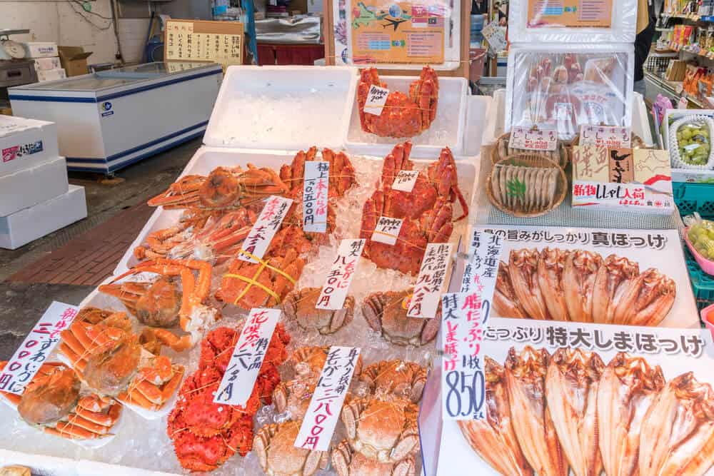 What to do in Sapporo Nijo Market Crab and Seafood