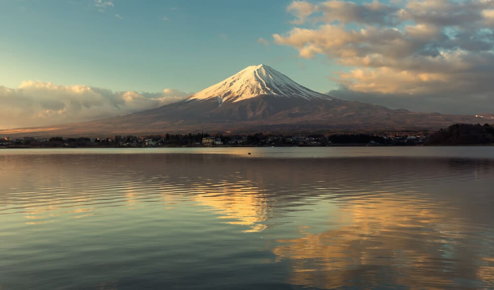 Lake Kawaguchi Fuji Background