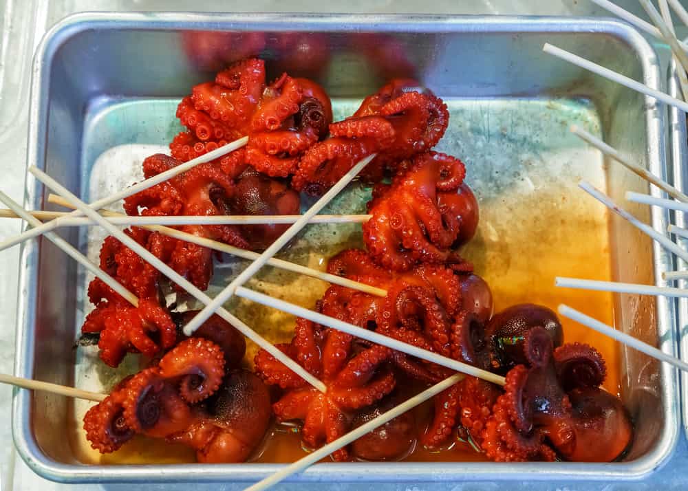 Nishiki Market Baby Octopus on a Stick